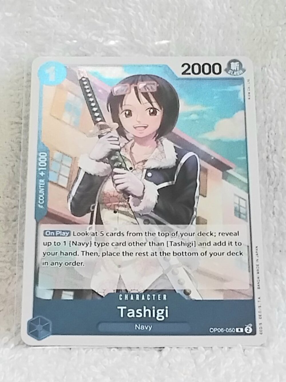Mint One Piece Tashigi Rare Character Foil Card OP06-050!!